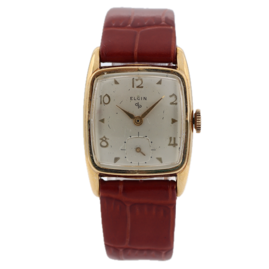 Vintage Elgin 6736 17 Jewel Men's Mechanical Wristwatch 683 USA 10k RGP