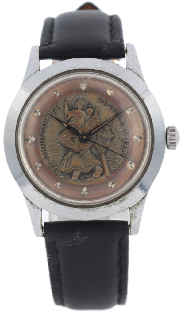 Vintage Benrus Saint Christopher Emblem Men's Mechanical Wristwatch Swiss