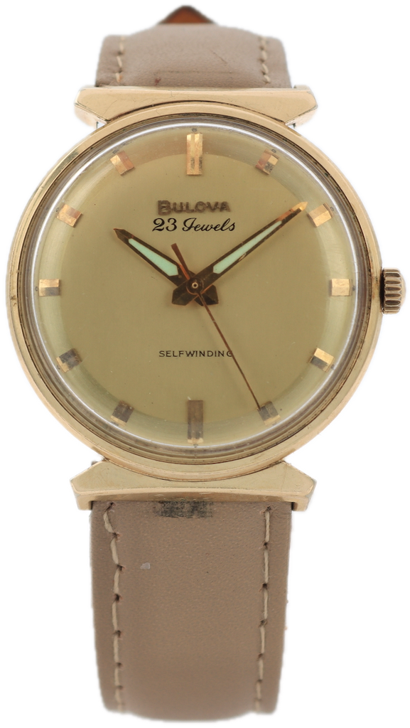Vintage 1963 Bulova Regatta 23 Men's Automatic Wristwatch 10 BZAC USA 10k RGP