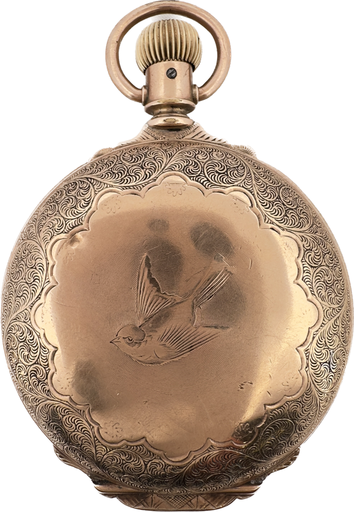 Antique 18 Size Hamilton Hunter Pocket Watch Grade 925 Gold Filled Run