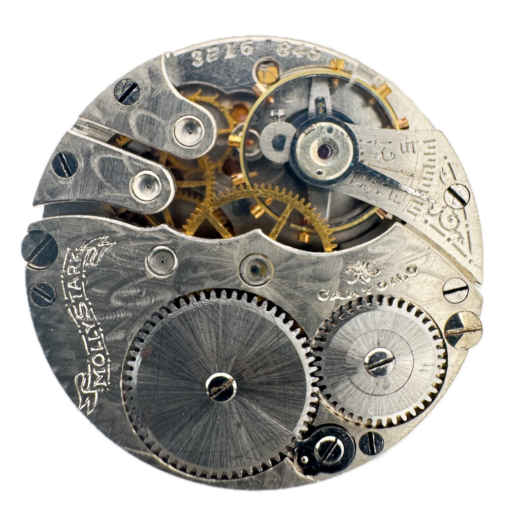 Antique 3/0s 1914 Hampden 7j Mechanical Pocket Watch Movement Molly Stark USA