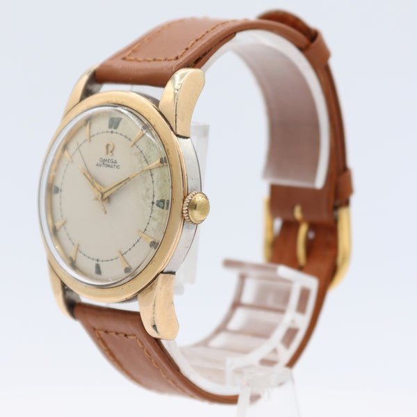 Vintage 1950 Omega 2577-10 Bumper Men's Automatic Wristwatch 351 Gold Capped