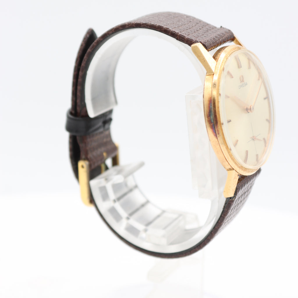 Vintage 34mm Omega 17 Jewel Men's Mechanical Wristwatch 269 Swiss