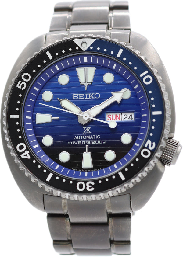 45mm Seiko SRPD11 Save the Oceans Turtle Men's Automatic Wristwatch Japan Steel