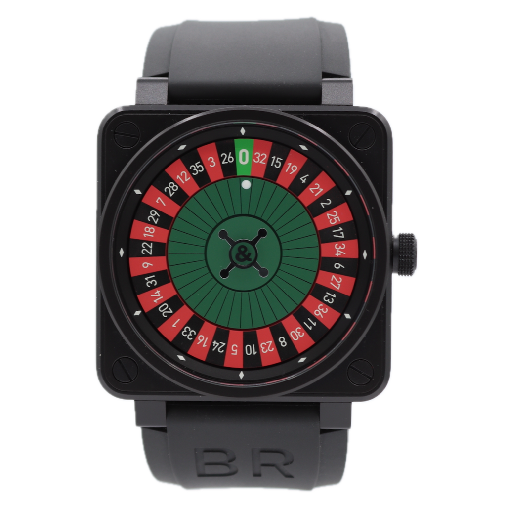 46mm 2011 Bell & Ross BR01-92-CA-MC Casino Roulette 21j Men's Wristwatch