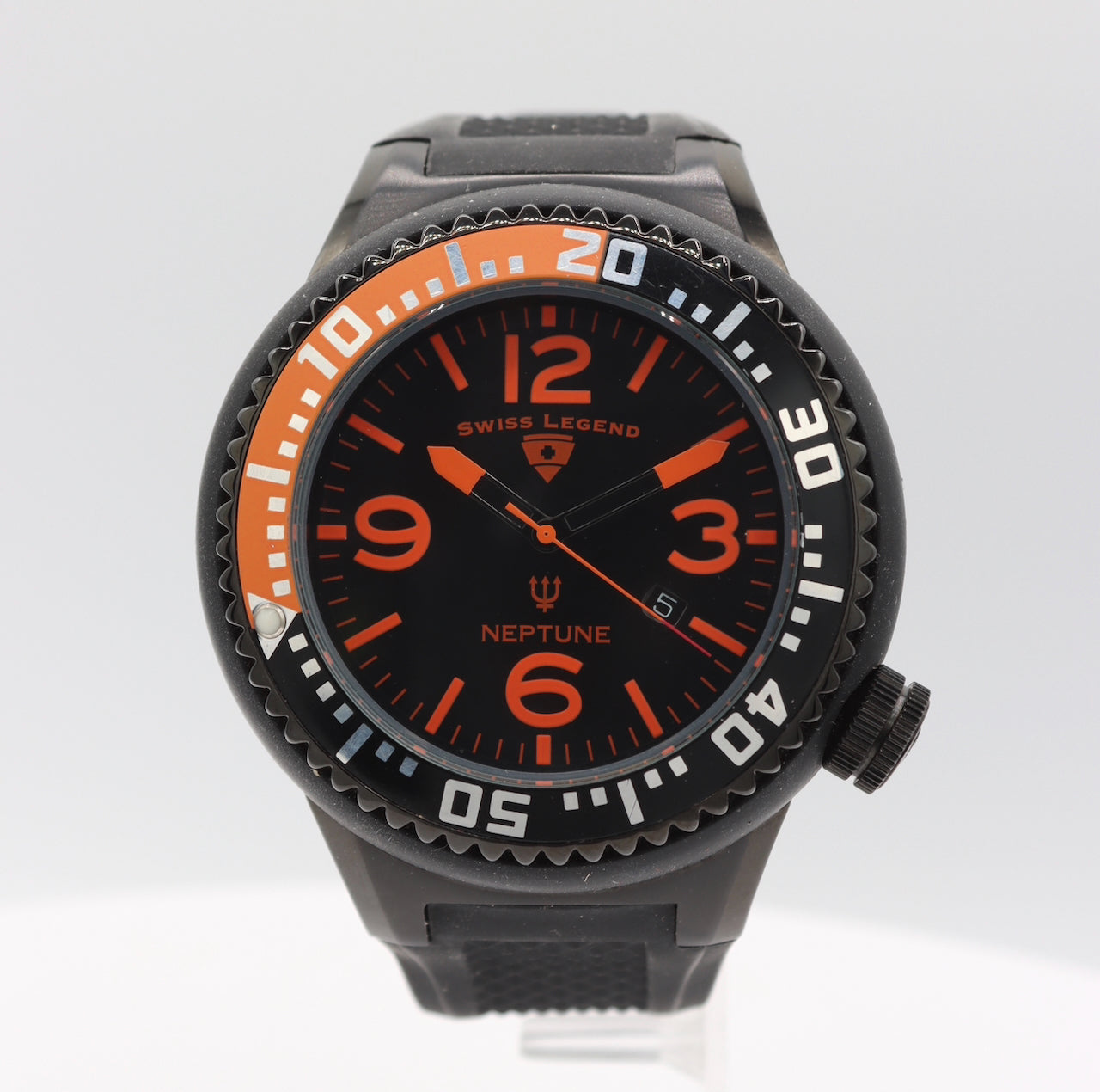 53mm Swiss Legend Neptune Men's Quartz Wristwatch Swiss Stainless