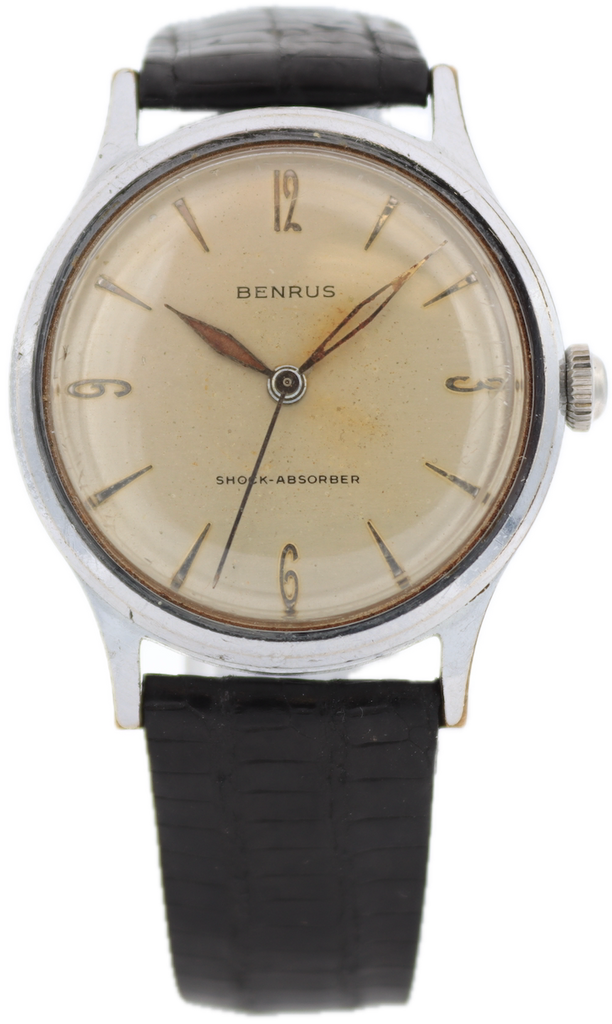 Vintage Benrus Shock-Absorber Men's Mechanical Wristwatch BH 241 Steel & Chrome