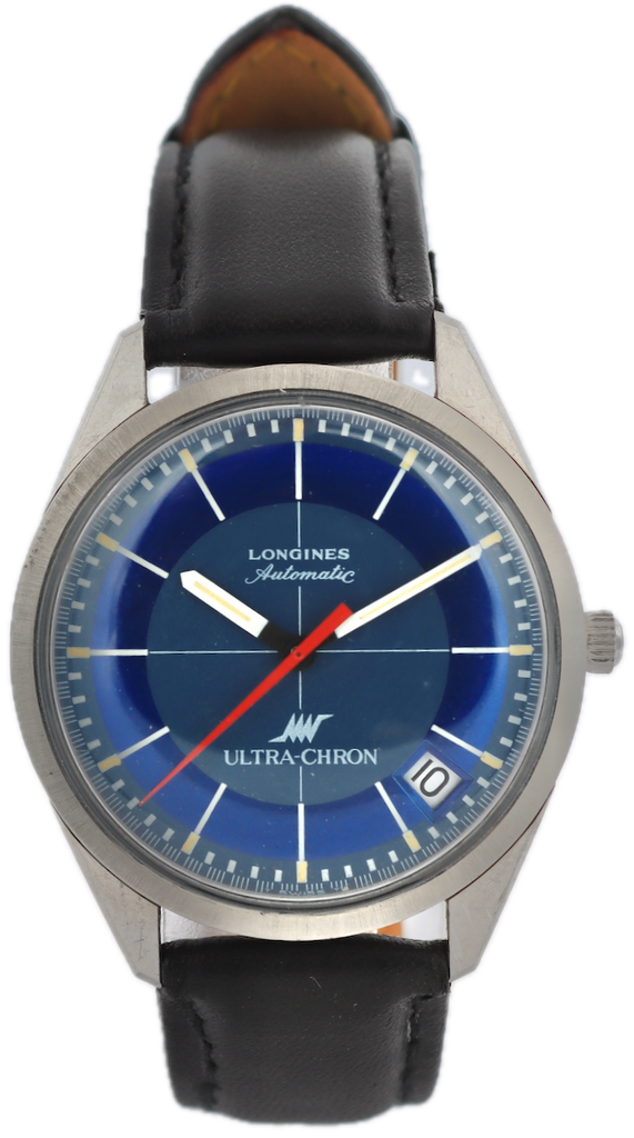 Vintage Longines Ultra-Chron Crosshair Men's Automatic Wristwatch Swiss Steel