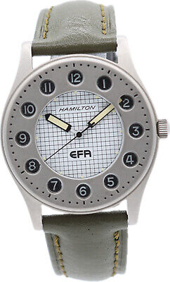 Vintage 37mm Hamilton EFA Engineered for Action Men's Quartz Wristwatch Steel
