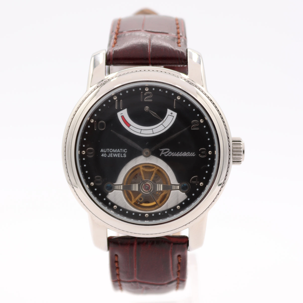 Rousseau Black Dial open heart 61005-754