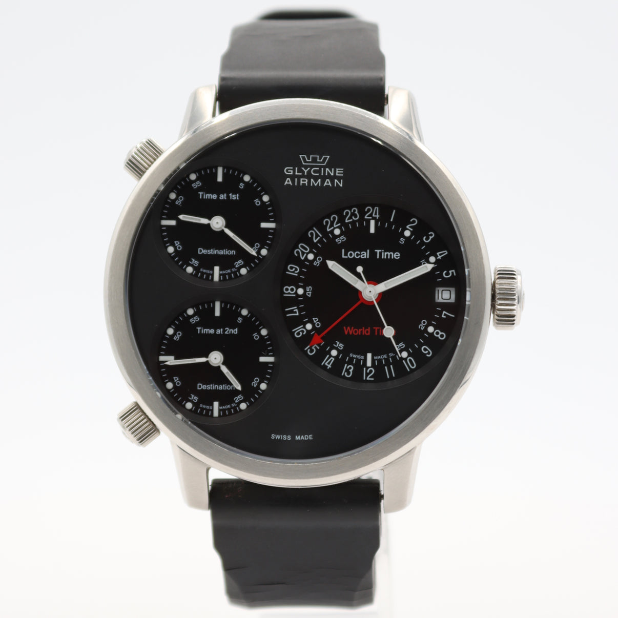 Glycine Airman World Timer 3829