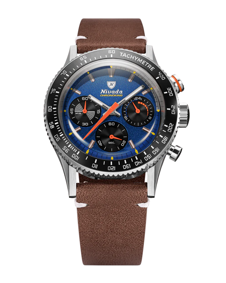 Nivada Grenchen Chrono King MecaQuartz Racing Blue 87050Q14