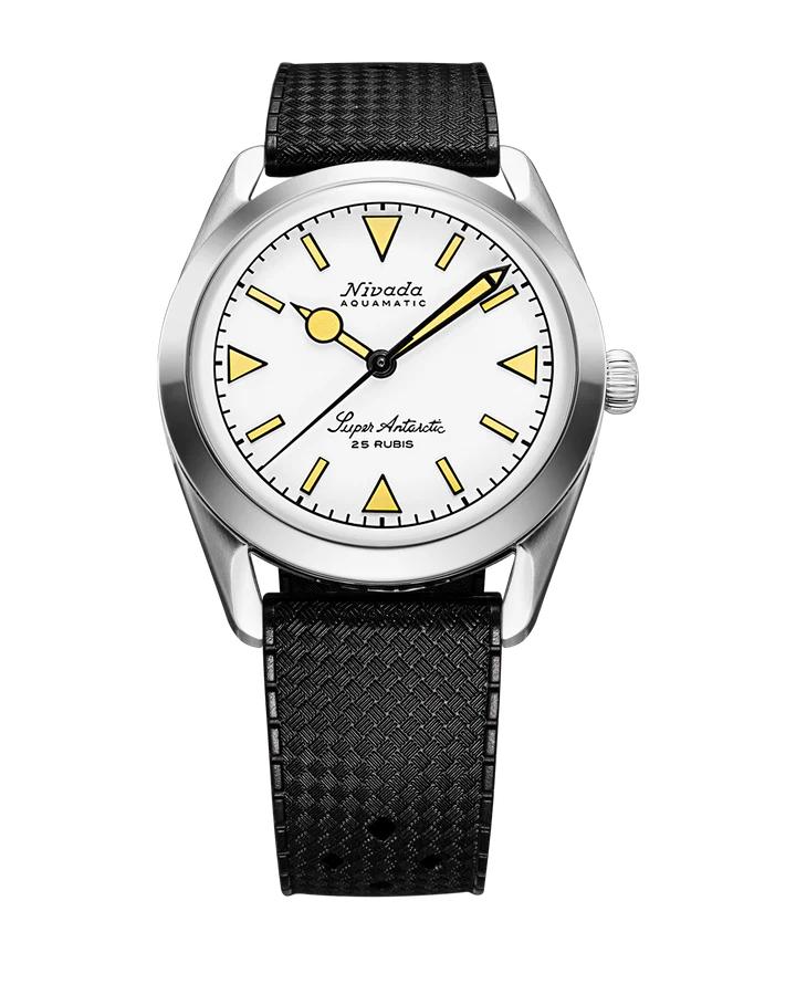 Nivada Grenchen Super Antarctic White Beige Luminova 32064A01