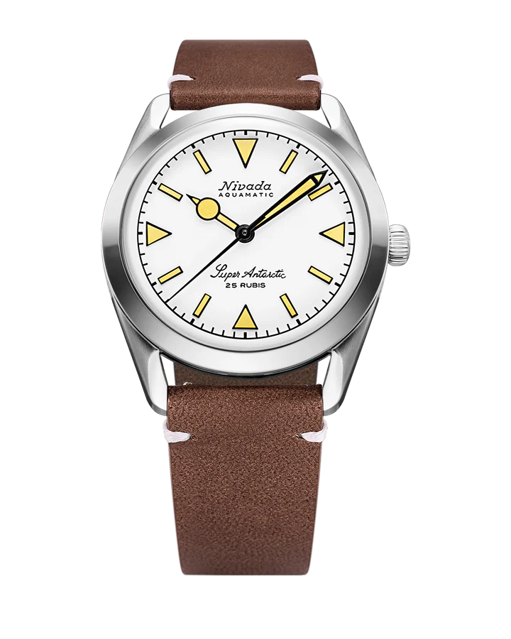Nivada Grenchen Super Antarctic White Beige Luminova 32064A14