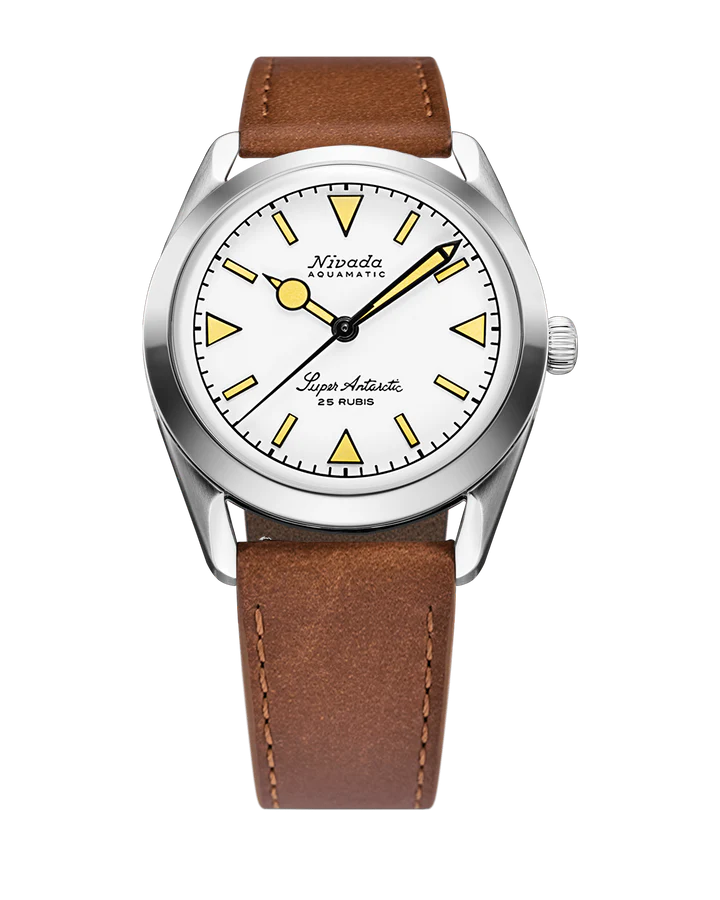 Nivada Grenchen Super Antarctic White Beige Luminova 32064A16