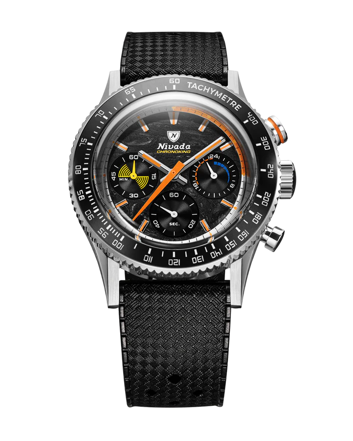 Nivada Grenchen Chrono King MecaQuartz Racing Carbon 87049Q01