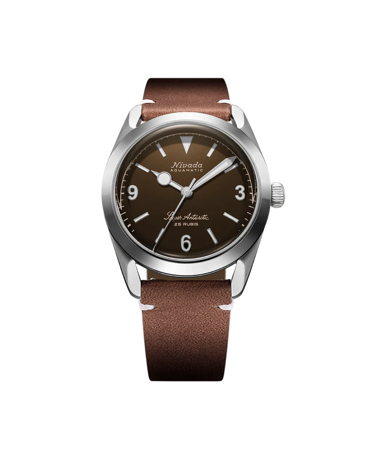 Nivada Grenchen Super Antarctic 3.6.9 Brown No Vintage Effect - White Luminous 32040A14