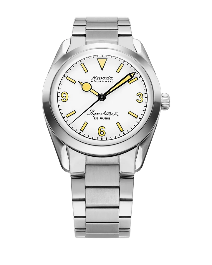 Nivada Grenchen Super Antarctic White 3.6.9 - Beige Luminova 32066A20