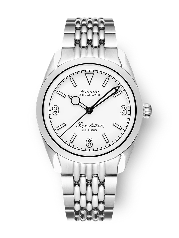 Nivada Grenchen Super Antarctic White 3.6.9 - White Luminova 32067A04
