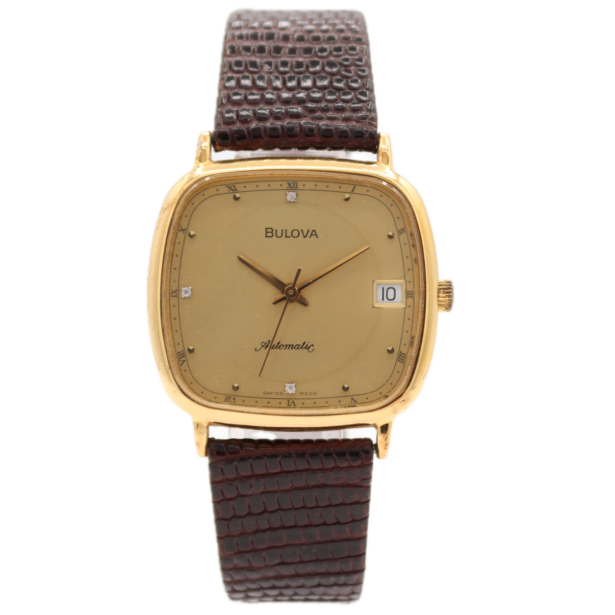 Bulova Square Date E-12399 1982