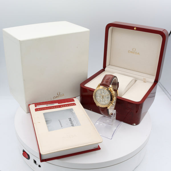 1998 Omega 3613.30.02 Speedmaster Date Men's Automatic Wristwatch Swiss 18kGold