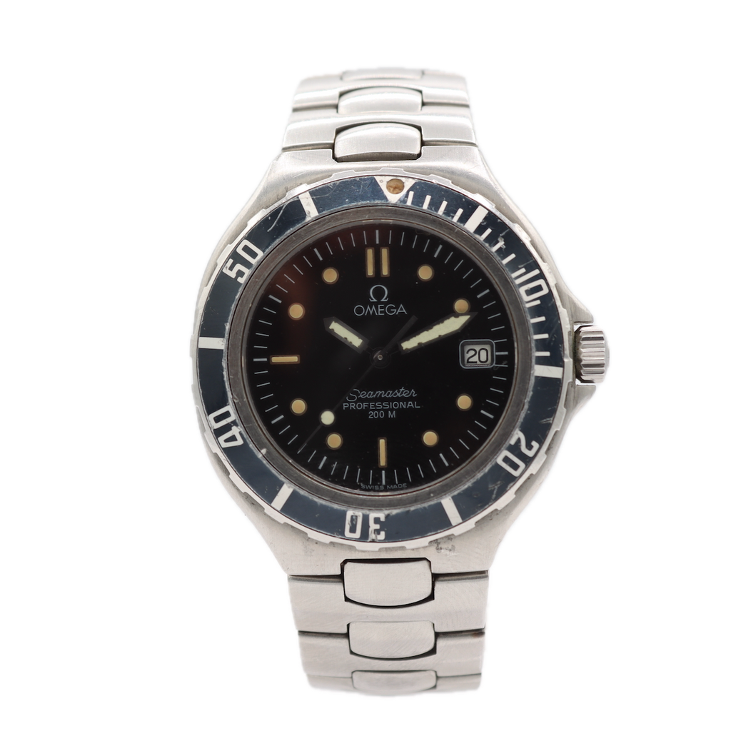 Vintage Omega 396.1052 Seamaster Diver 200M Men's Quartz Wristwatch Swiss Steel