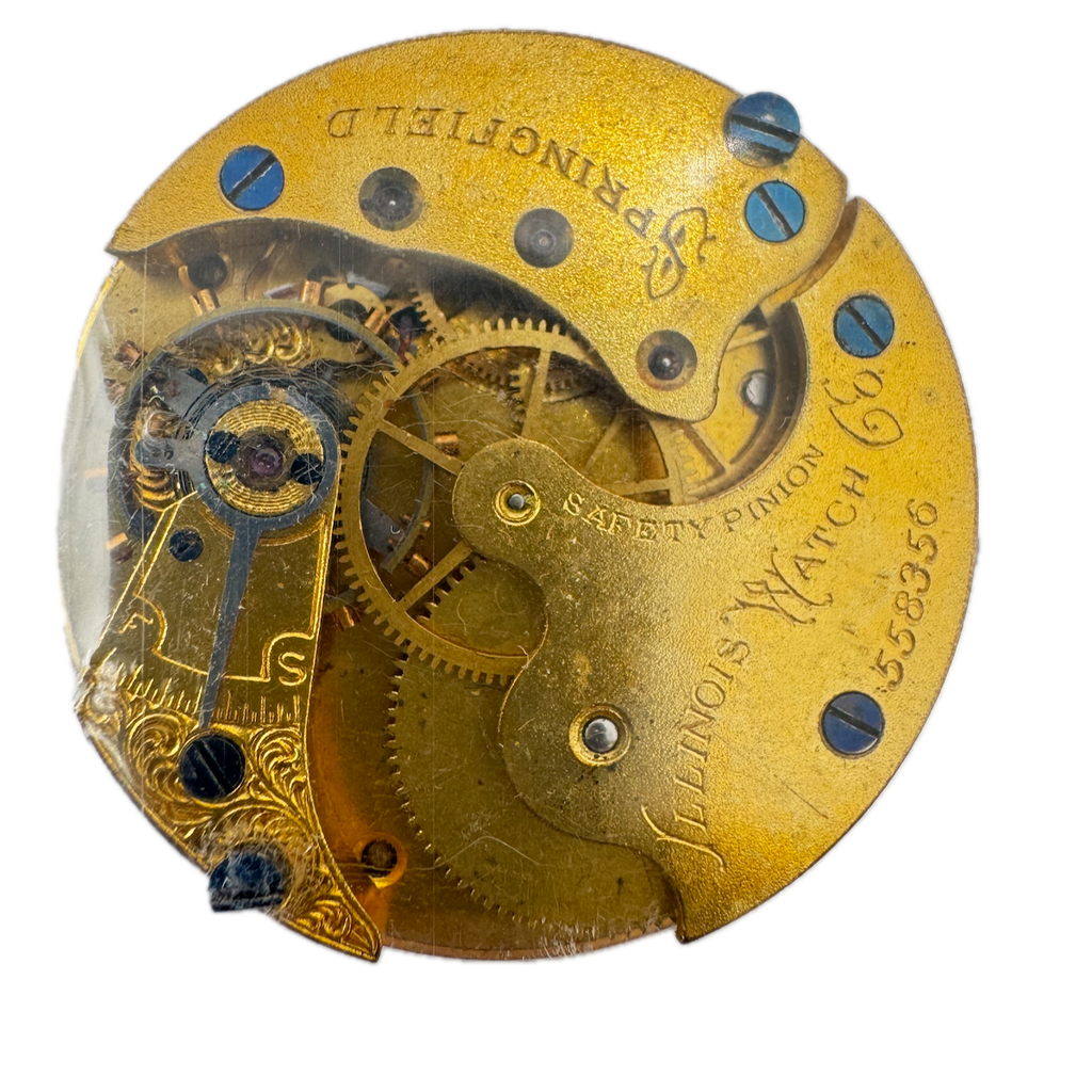 Antique 6s Illinois 11 Jewel Mechanical Hunter Pocket Watch Movement 141 USA
