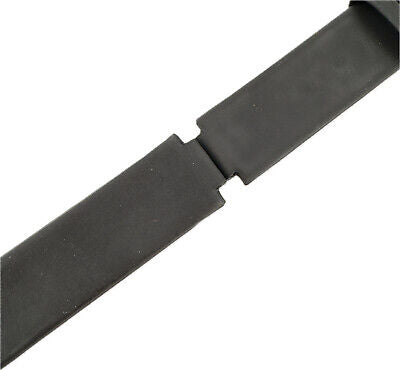 13mm Tissot Men's Wristwatch Band Steel&Leather Black Butterfly Clasp Swiss Made