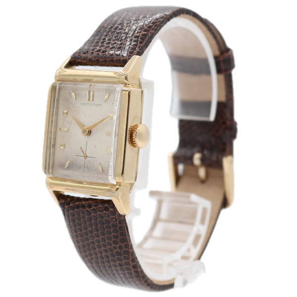 Vintage 1954 Hamilton Townsend Men's Mechanical Wristwatch 753 USA 10k GF Runs