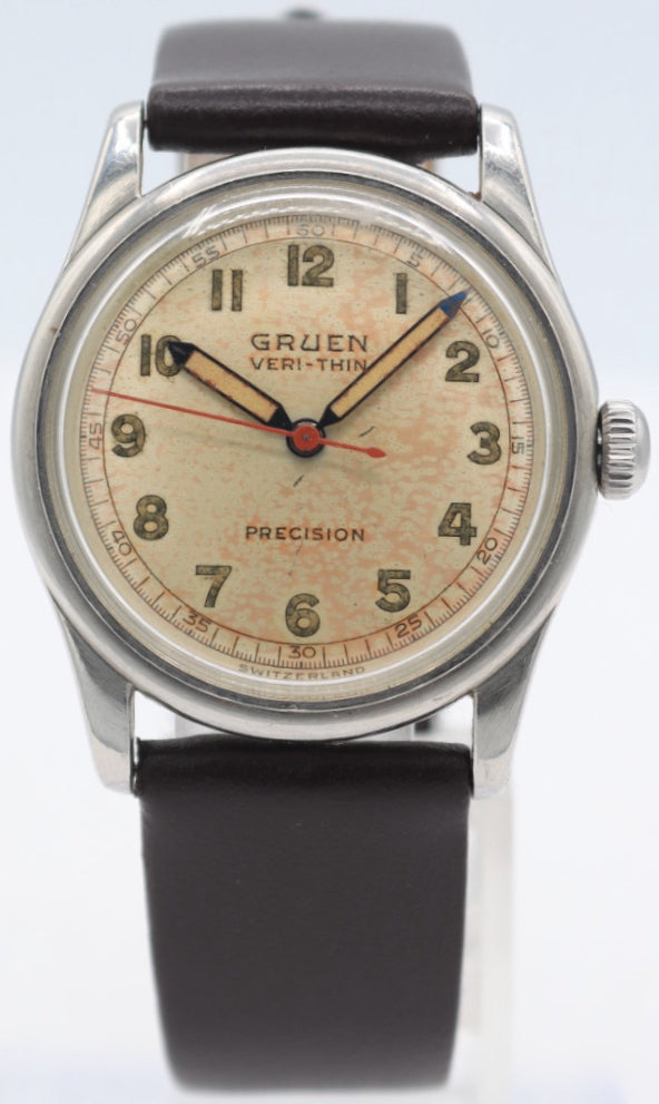 Automatic Watch Gruen Military Watch Vintage Gruen Veri-Thin