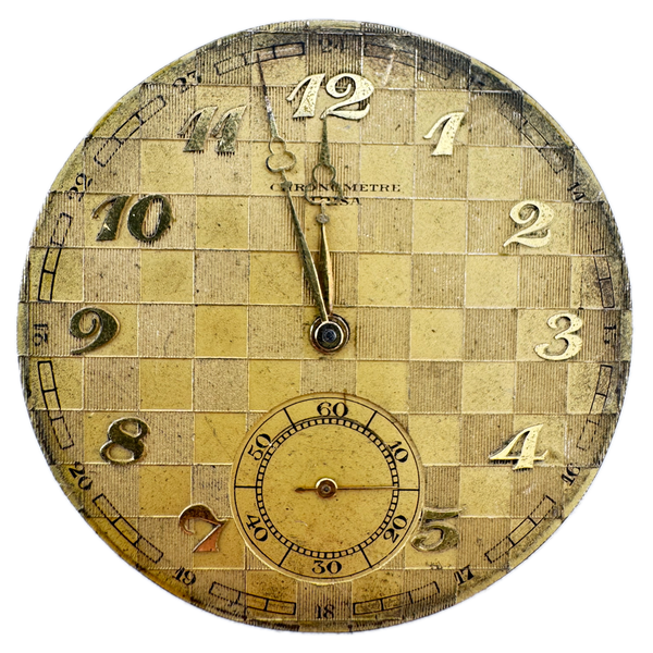 Antique 18s Trisa Chronometre Mechanical Pocket Watch Movement 411 Swiss