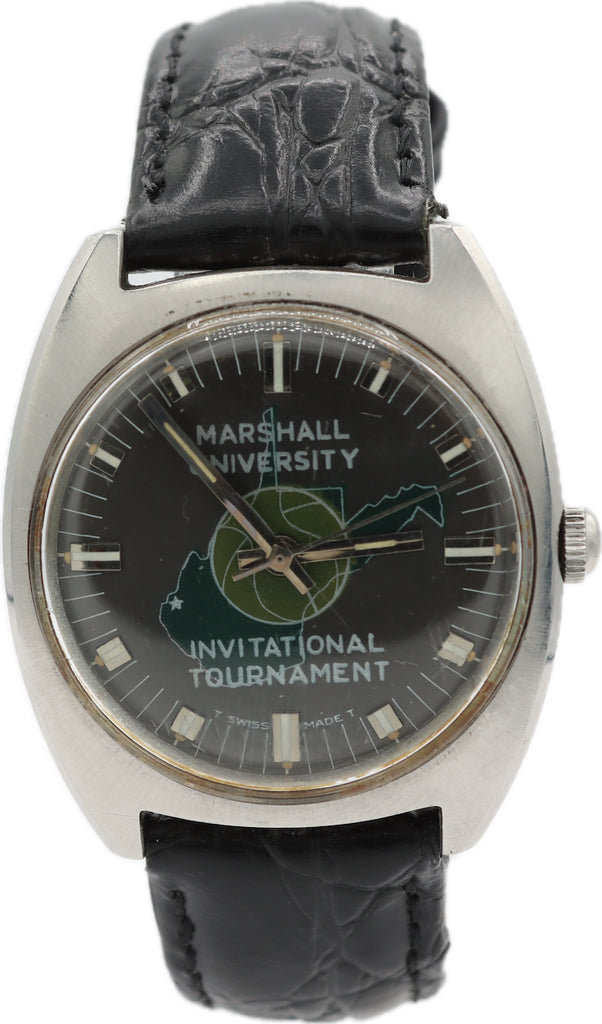 Vintage 33mm Croton Marshall University Men's Mechanical Wristwatch AS 1809