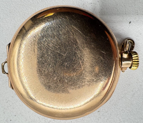 Antique 0 Size Waltham 15 Jewel Mechanical Pocket Watch 165 Gold FIlledUSA