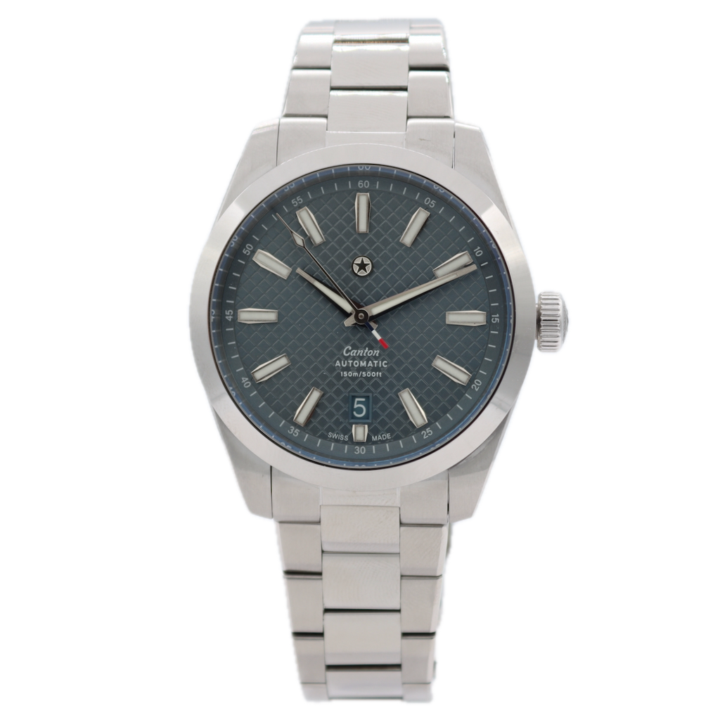 Jack Mason Canton Men's Automatic Wristwatch La Joux Perret G100 Swiss Steel