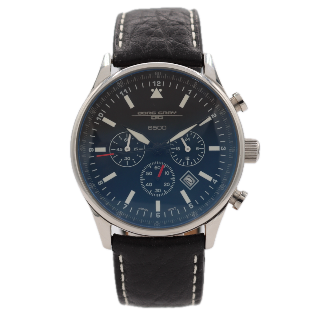 41mm 2009 Jorg Gray JG6500 Obama Edition Men's Quartz Wristwatch Steel