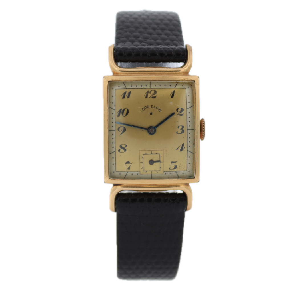 Vintage Lord Elgin Art Deco Men's Mechanical Wristwatch 559 USA 10k GF Runs