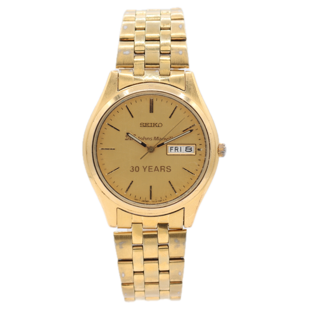 Vintage 37mm Seiko 7N43-9048 1j Men's Quartz Wristwatch Japan Stainless Steel