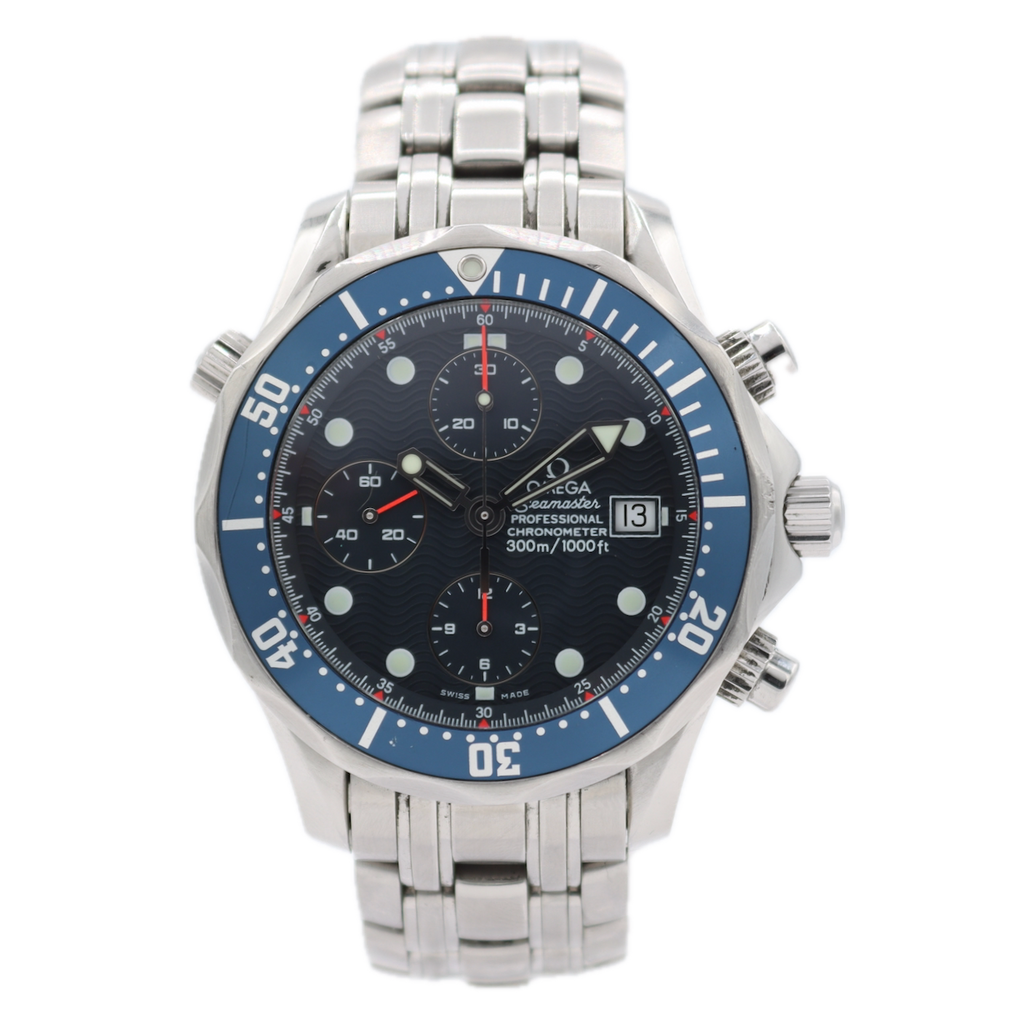 Omega 2599.80.00 Seamaster Professional Men's Chronograph Wristwatch Swiss Steel