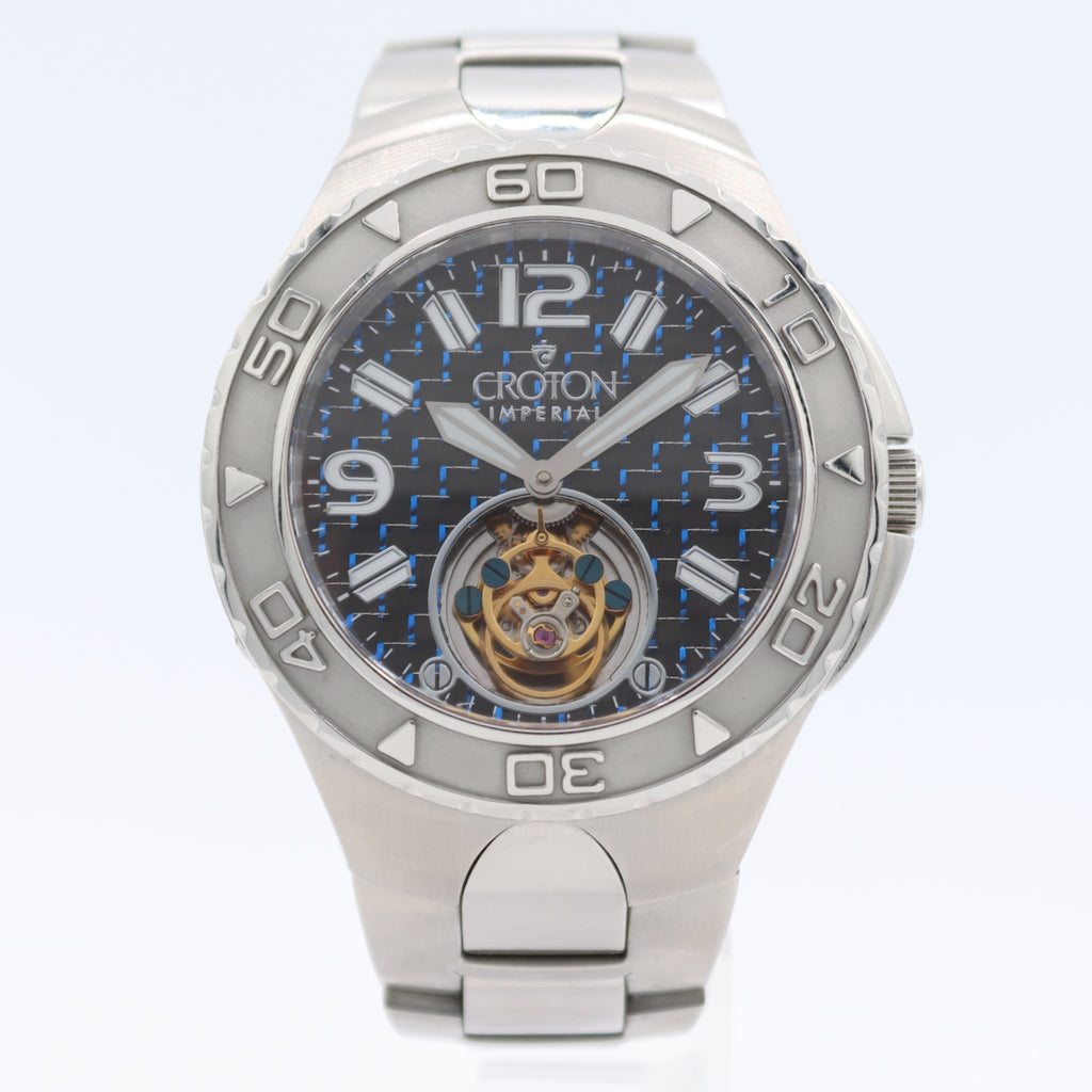 Croton CN307423 Imperial Tourbillion Men's Automatic Wristwatch USA Steel