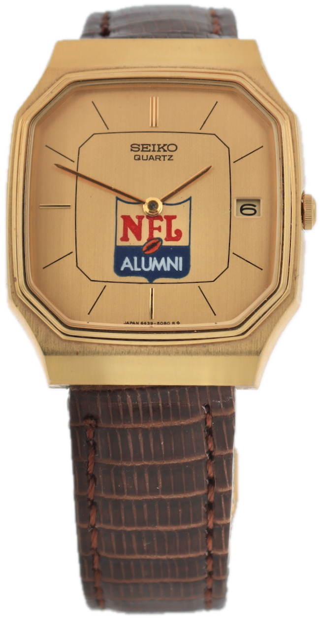 Vintage Seiko 6439-5039 NFL Alumni Men's Quartz Wristwatch Japan