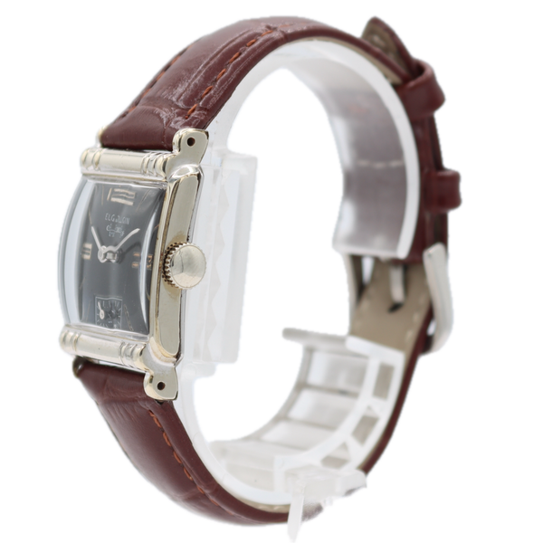 Vintage Elgin 6519 Art Deco 17 Jewel Men's Mechanical Wristwatch 673 USA 10k RGP