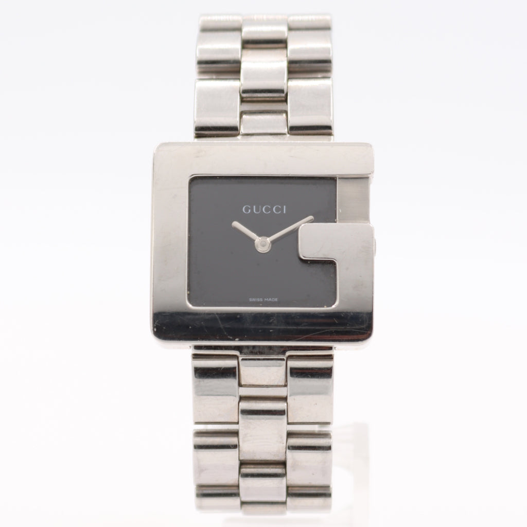 26.5mm Gucci 3600J G Shaped Men's Quartz Wristwatch Swiss Stainless Steel