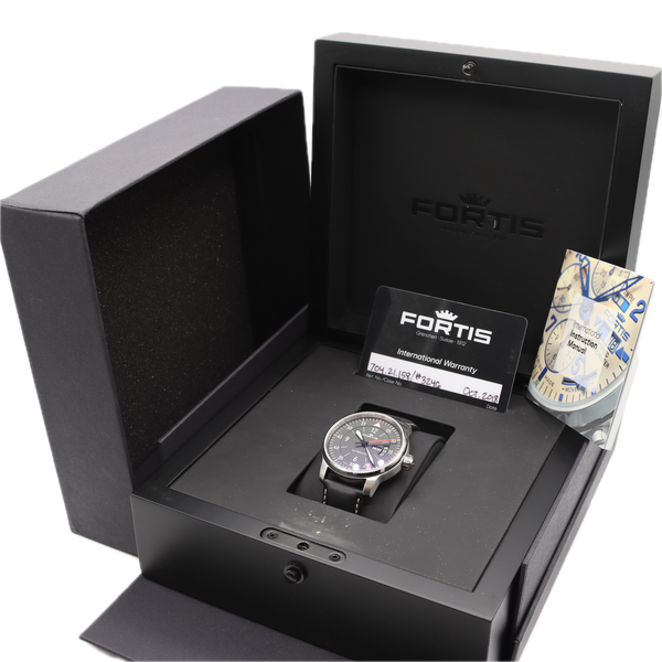 41mm Fortis Cockpit Two Men's Automatic Wristwatch ETA 2836 Swiss Made