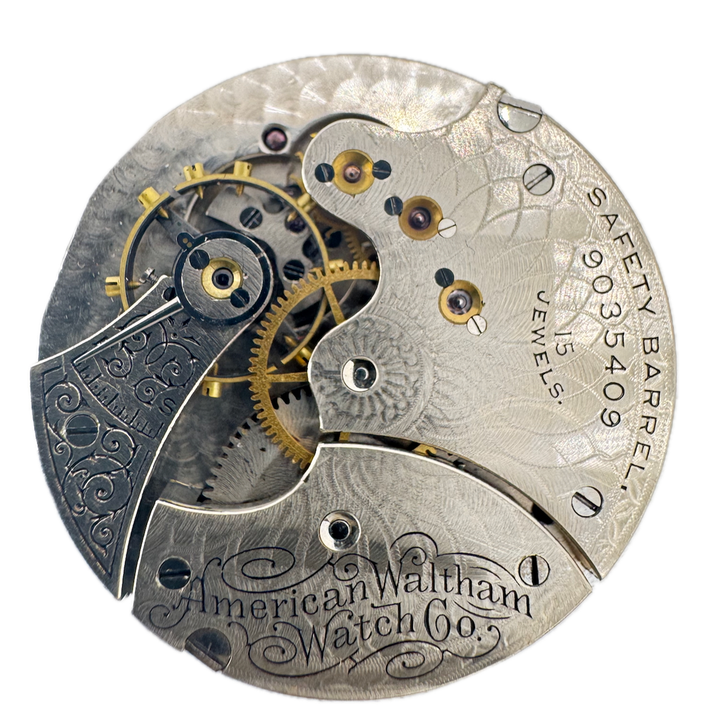 Antique 6s 1899 Waltham 7j Mechanical Hunter Pocket Watch Movement Seaside USA