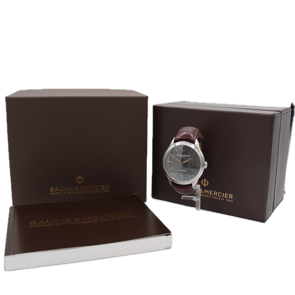 Baume & Mercier 6573 Clifton GMT Men's Wristwatch ETA 2893-2 Swiss Made