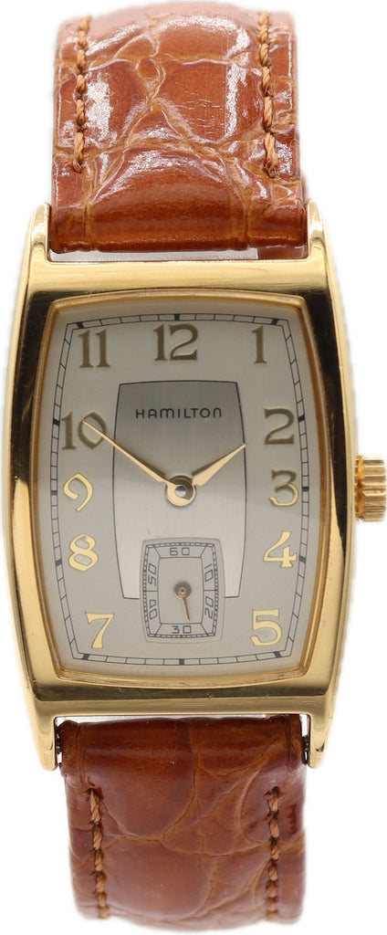 Vintage 23mm Hamilton Cabot Re-Issue Men's Quartz Wristwatch Steel & Gold Tone