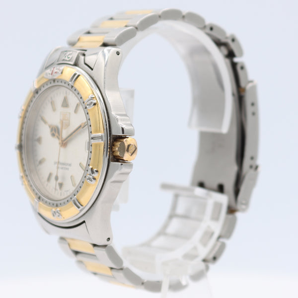 TAG Heuer WF1120-0 Professional 4000 Men's Quartz Wristwatch ETA955.112 Two Tone