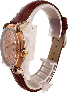 Vintage Gruen Pan Am / America Men's Wristwatch 420 SS Gold Filled Two Tone