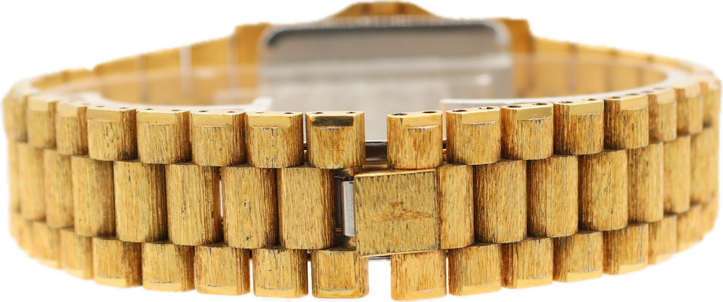 Vintage Longines Tank Style w Bark Finish Men's Quartz