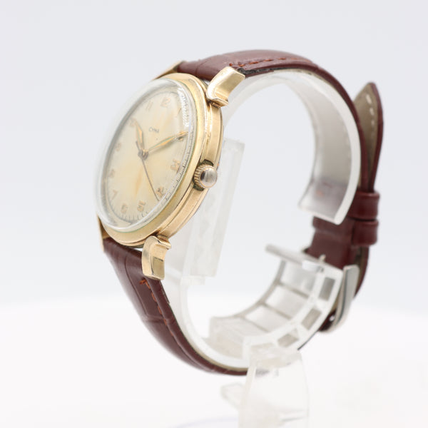 Vintage Cyma Fancy Lug Men's Bumper Automatic Wristwatch R. 420 Swiss